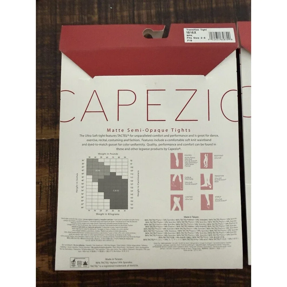 2 pack capezio ultra soft matte semi-opaque transition pink tights Size 2-6